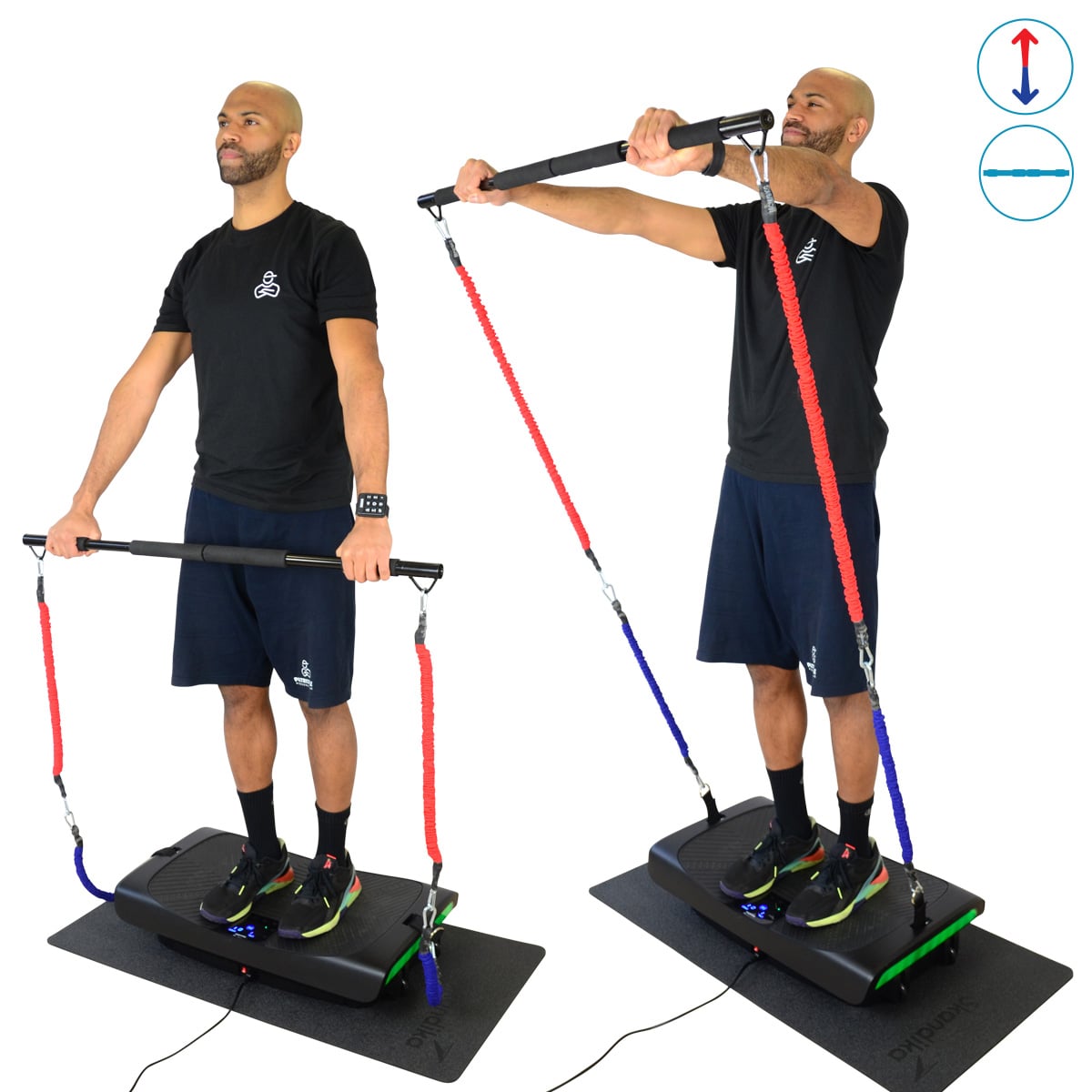 Multi-Resistance Bands: 24 exercises for your vibration plate