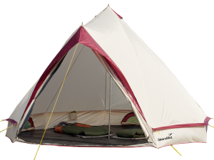 Skandika Tipii 10 Personen Camping Zelt 3 m Stehhöhe Glamping beige Neu