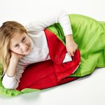 Grün roter Kinder Schlafsack Vegas Junior von Skandika