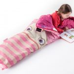 Sac de couchage rose Skandika Sorgenfresser pour enfants