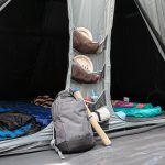 Organizer-Taschen im 10 Personen Zelt Skandika Montana 10 Sleeper