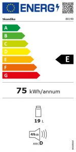 Energielabel Skandika Kühlbox Leira 19 Liter