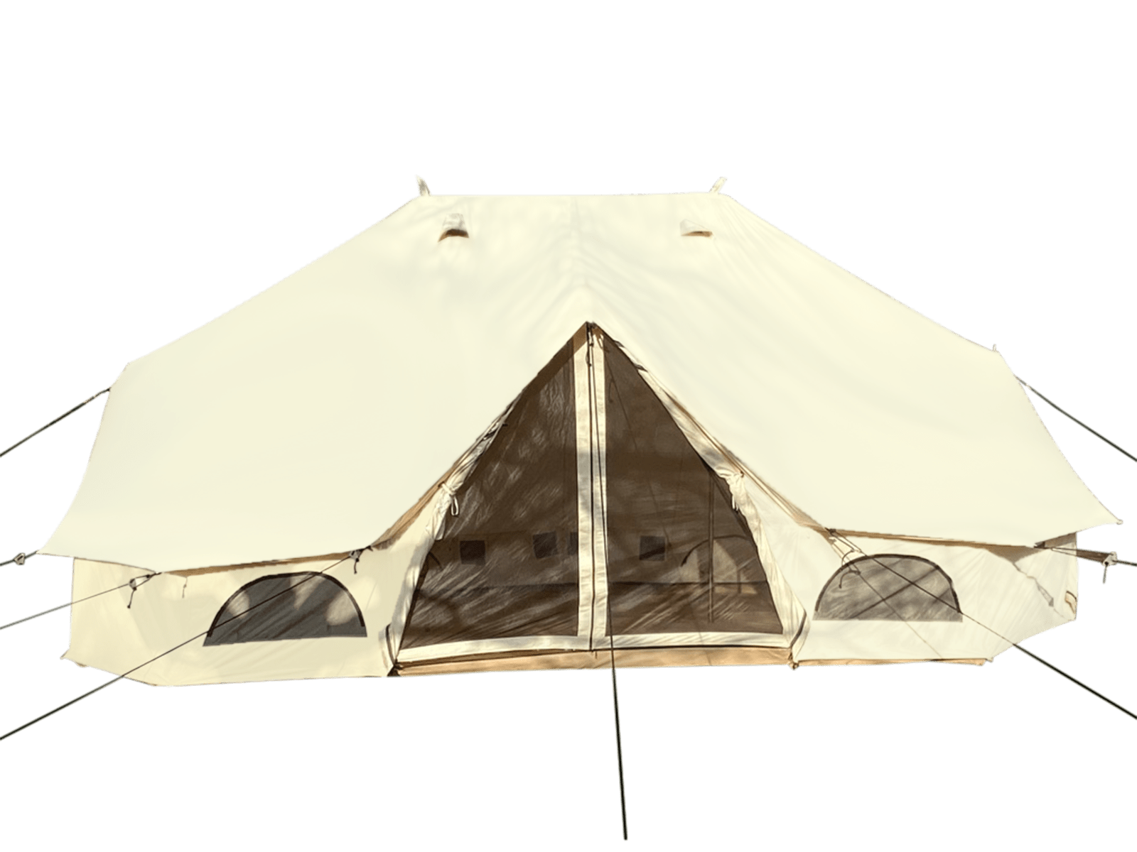 Skandika Tipii 10 Personen Camping Zelt 3 m Stehhöhe Glamping beige Neu