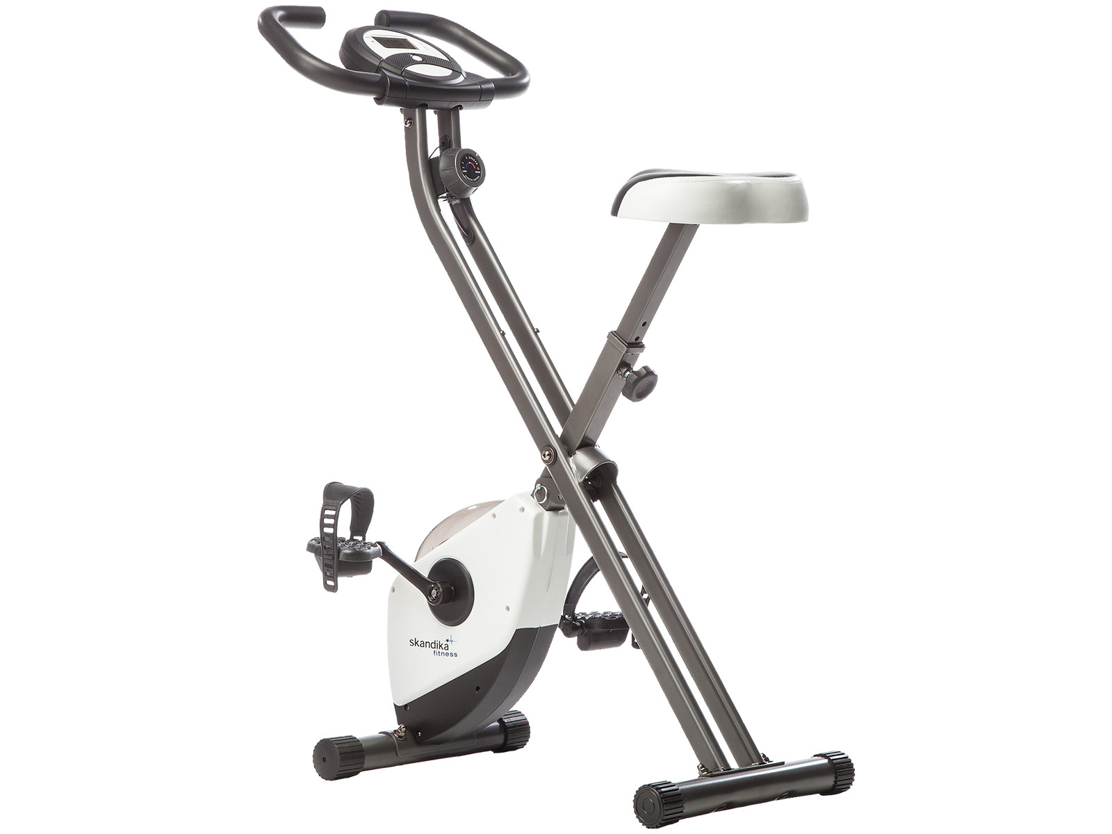 Bluetooth Cyclette/Fitnessbike skandika Foldaway X-1000 Plus Supporto per Tablet Pieghevole Nero 