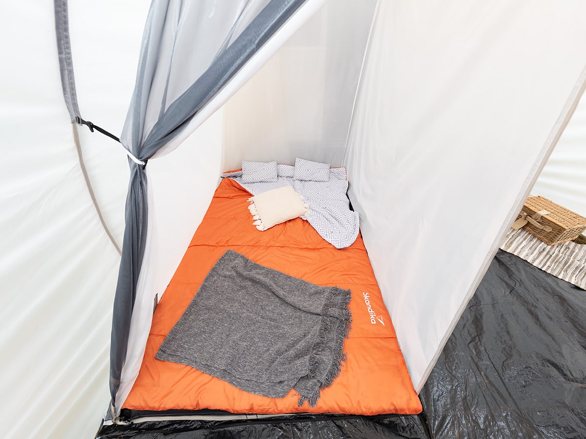 Vorzelt North-Twin 2 Kabinen 4-Personen-Campingzelt für Bus Wohnwagen