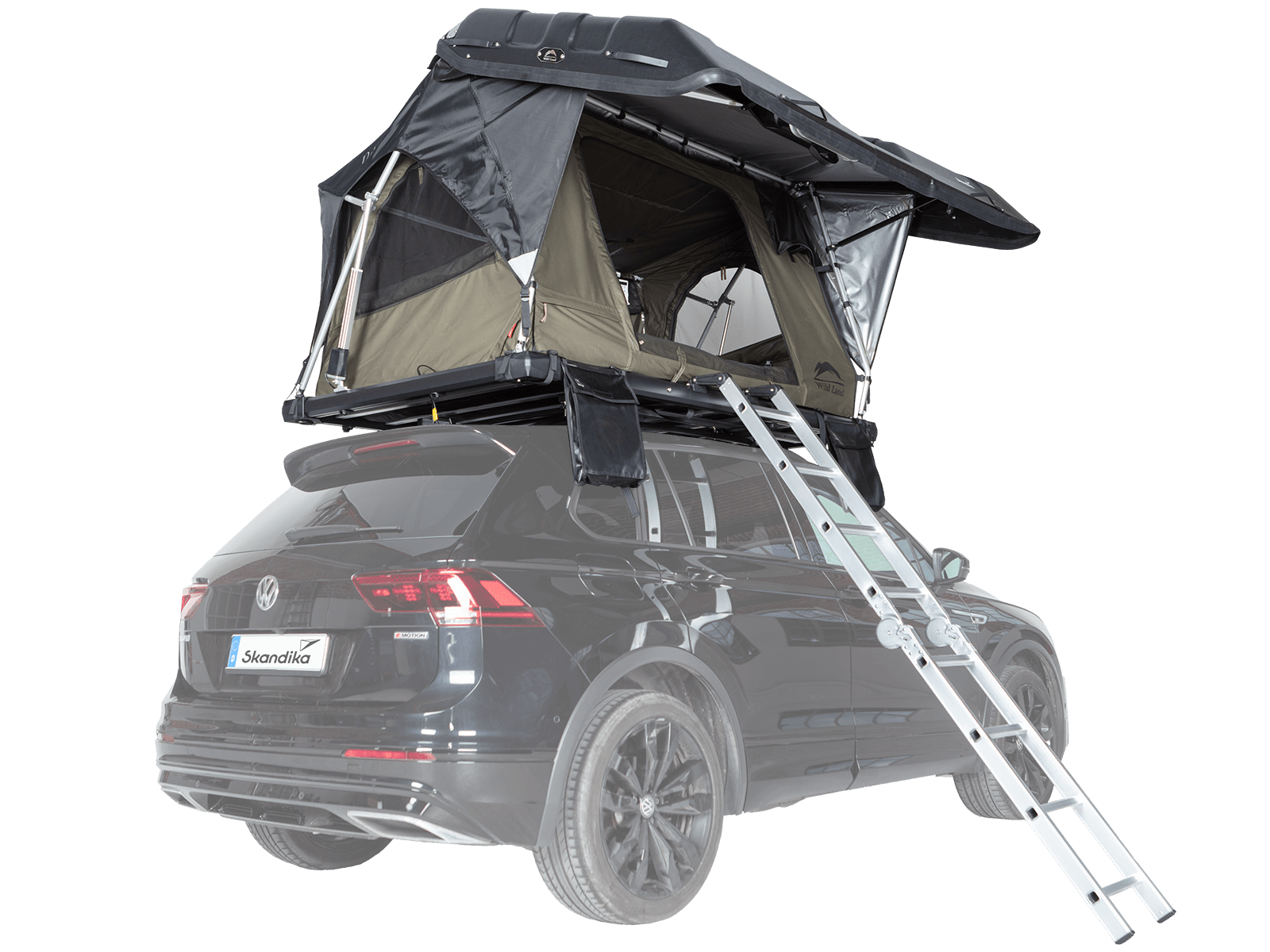 Tente de toit de voiture extérieure SUV voiture ABS tente de camping en  plein air à coque dure 4 personnes grand espace tente de toit