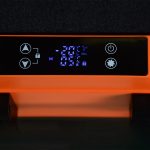 Digitalanzeige zum Einstellen der unterschiedlichen Temperaturzonen der Kühl- und Gefrierbox mit 55 Liter Volumen