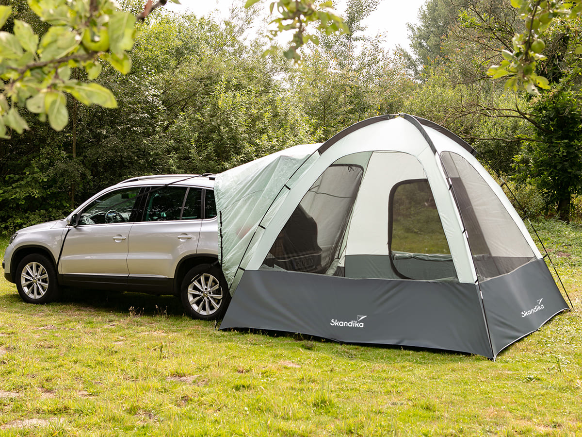 QHYTL Auto Zelt Tour Tragbar Wasserdichtes Auto Heckzelt Sonnenschutz  Tragbarer Schatten Außen Camping Shelter Outdoor Auto Zelt Anhänger  Zeltdach für