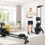 Upright standing function - Water Rowing Machine Nemo IV