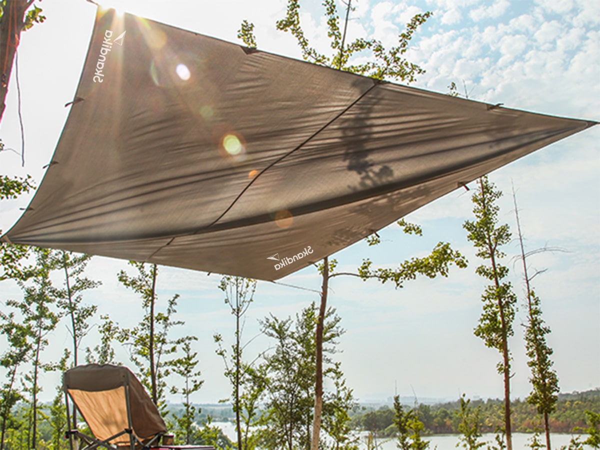 Sonnensegel 3,6x3,6x3,6 m UV60+ Sonnenschutz Camping Sonnendach Markise  Dreiceck SAND