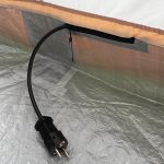 Ouverture pour le câble zippée sur la tente tunnel Gotland 6 boho-chic