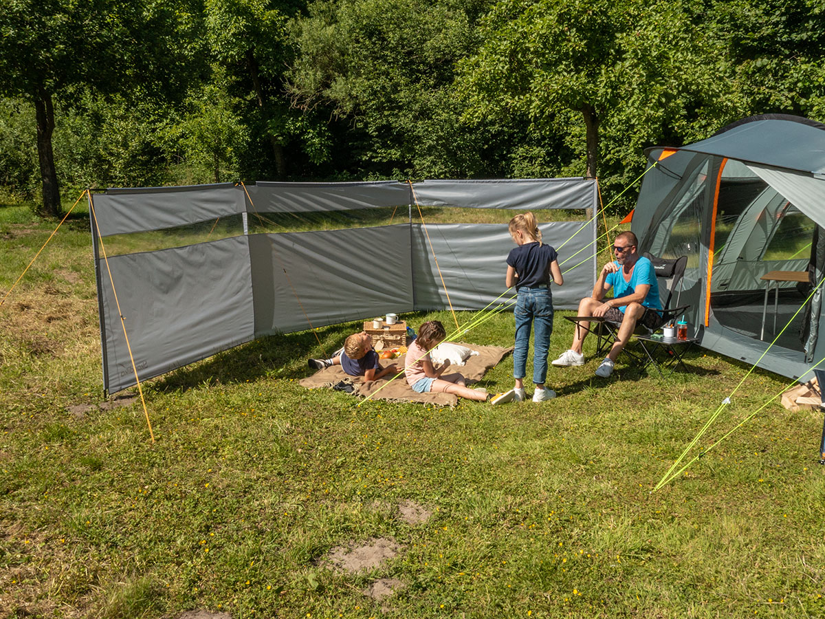 DHR Windschutz Strand Windschutz Camping, Sichtschutz Garten 435×126cm  Faltbar Paravent Outdoor für Wohnwagen Herd Picknick : : Sport &  Freizeit