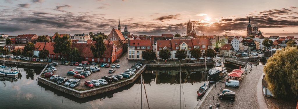 Panorama von der UNESCO-Weltkulturerbe Altstadt Stralsund