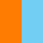 orange/bleu